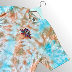 Blue/Orange Tie-Dye T-Shirt