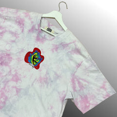 Pink/Voilet Scrunch Tie-Dye T-Shirt