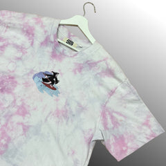 Pink/Voilet Scrunch Tie-Dye T-Shirt