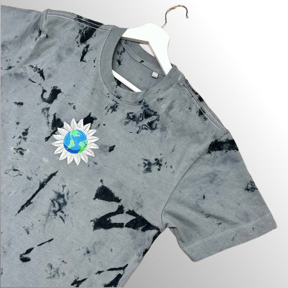 Grey/Black Scrunch Tie-Dye T-Shirt