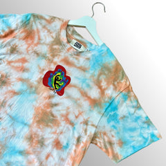 Blue/Orange Tie-Dye T-Shirt