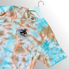 Blue/Orange Tie-Dye T-Shirt