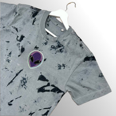 Grey/Black Scrunch Tie-Dye T-Shirt