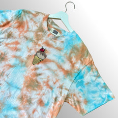 Blue/Orange Tie-Dye T-Shirt