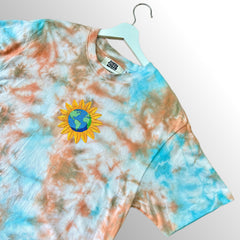 Blue/Orange Tie-Dye T-Shirt