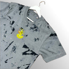 Grey/Black Scrunch Tie-Dye T-Shirt