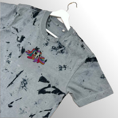 Grey/Black Scrunch Tie-Dye T-Shirt