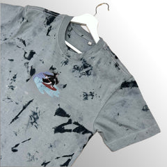 Grey/Black Scrunch Tie-Dye T-Shirt