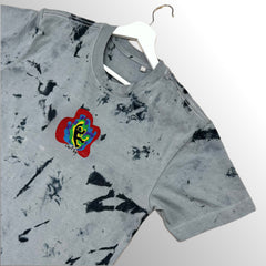 Grey/Black Scrunch Tie-Dye T-Shirt