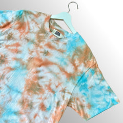 Blue/Orange Tie-Dye T-Shirt