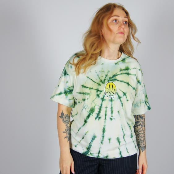 Sharp Green Tie-Dye T-Shirt