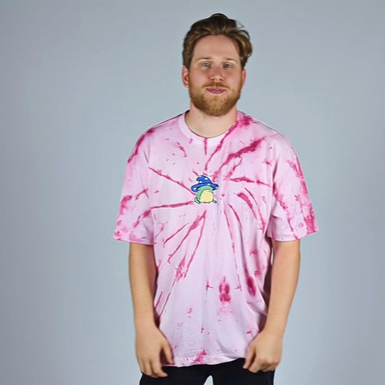 Sharp Pink Tie-Dye T-Shirt